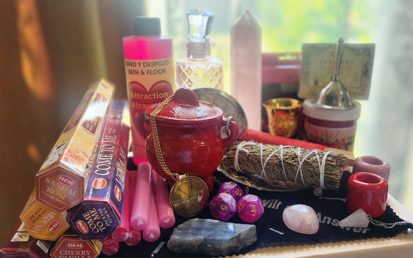 Obsession love witch mini altar set