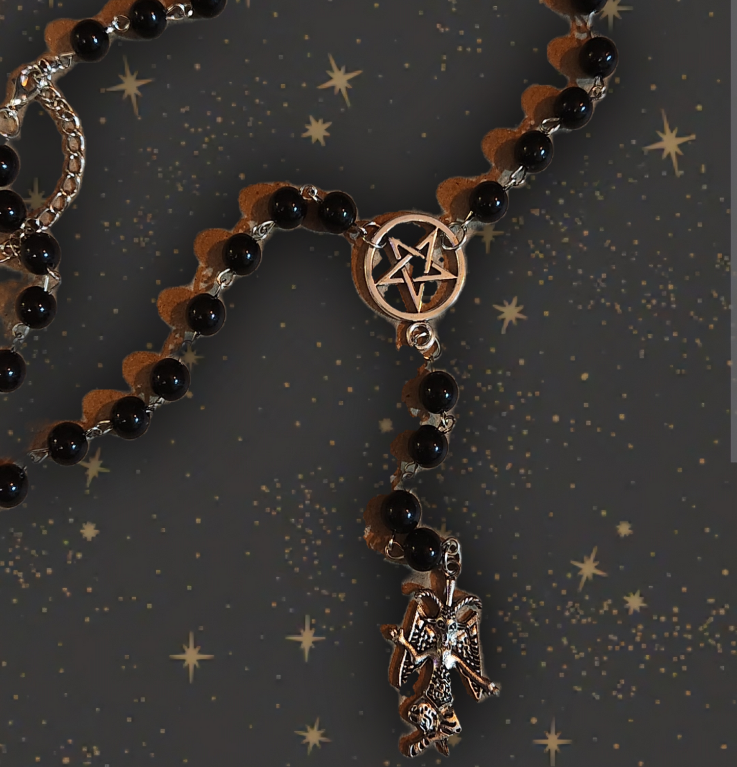 Satanic / baphomet deity rosary
