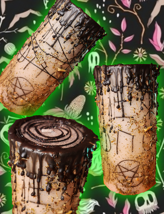 XL dressed protection candle
