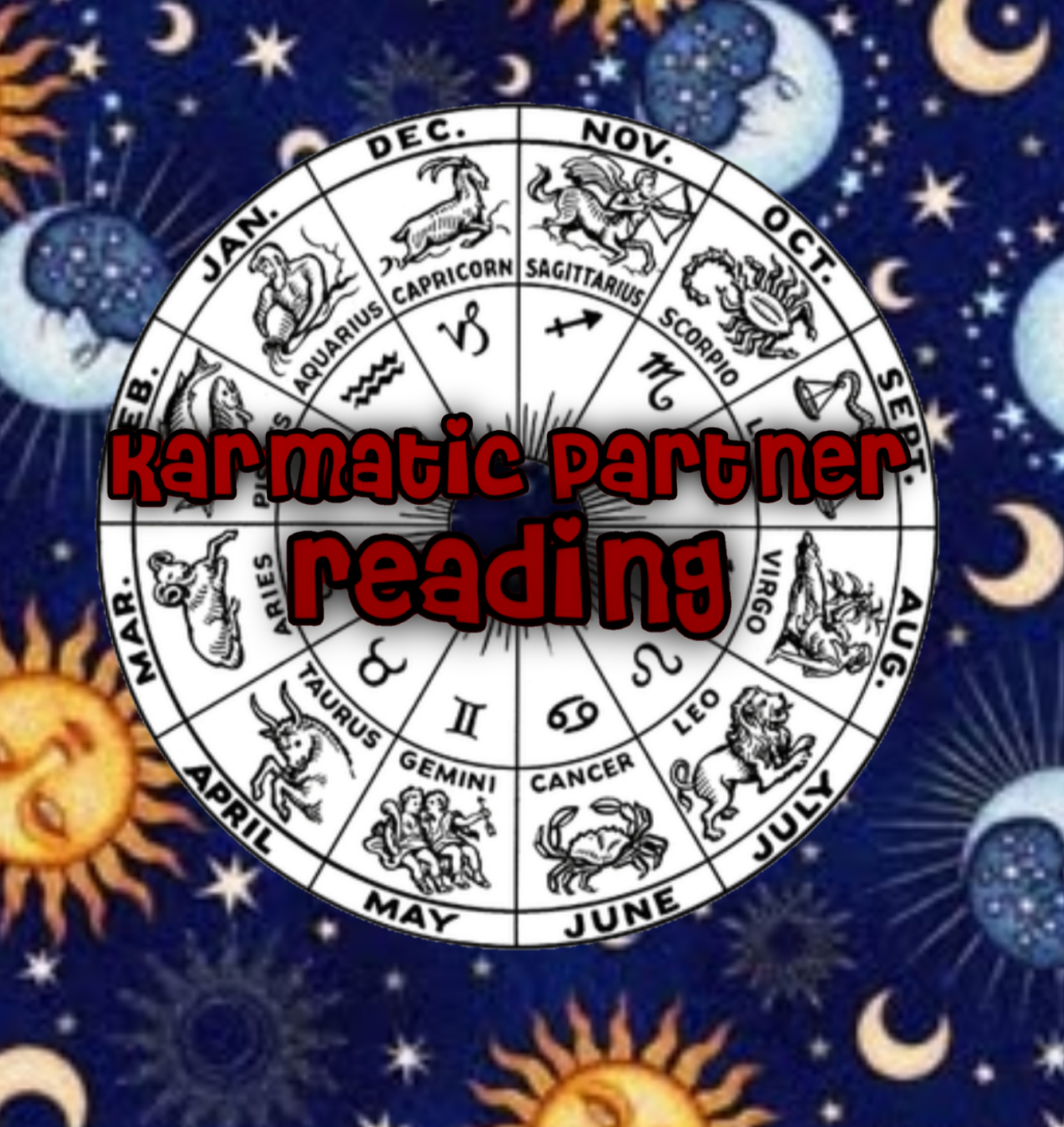 Karmatic love/twin flame chart reading