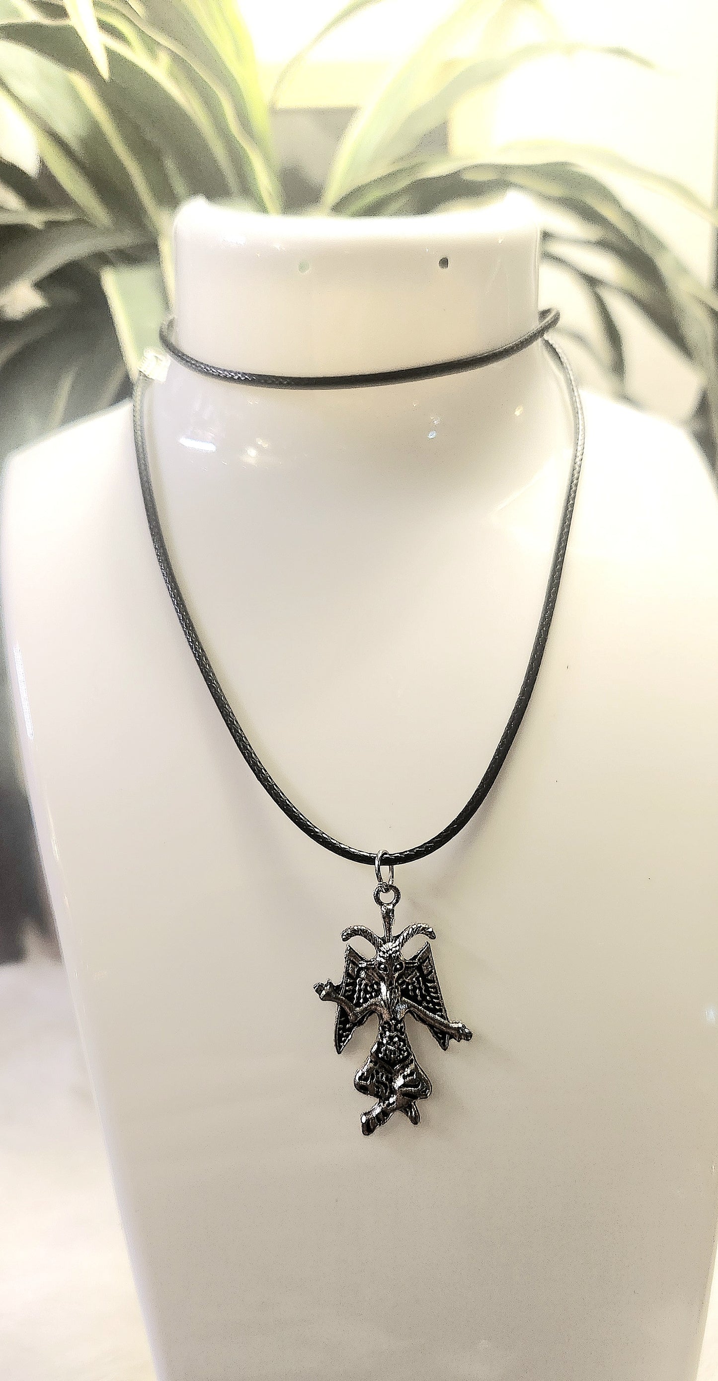 Baphomet cord choker/necklace