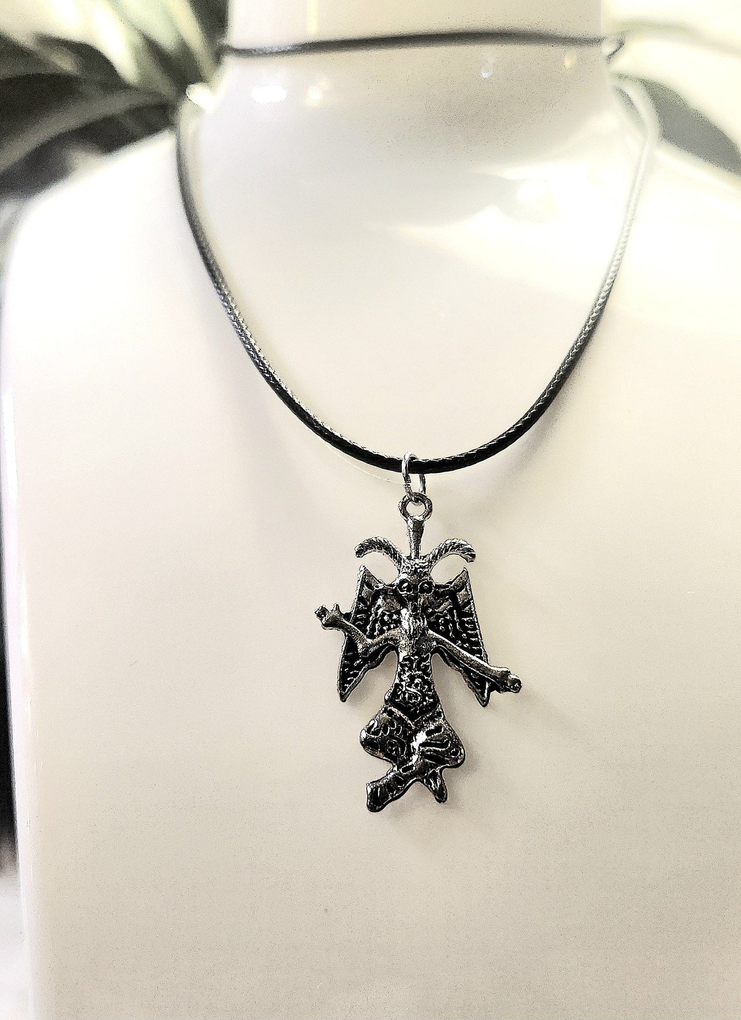 Baphomet cord choker/necklace