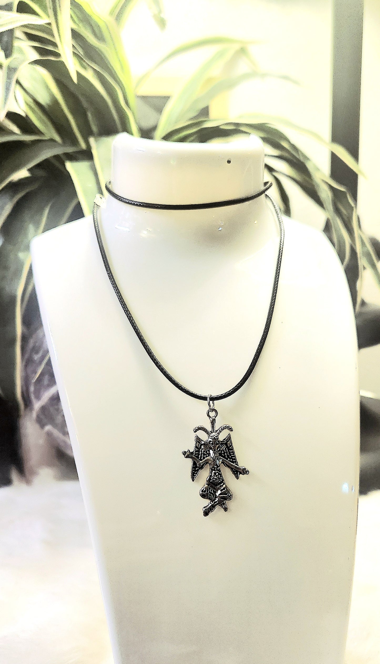 Baphomet cord choker/necklace