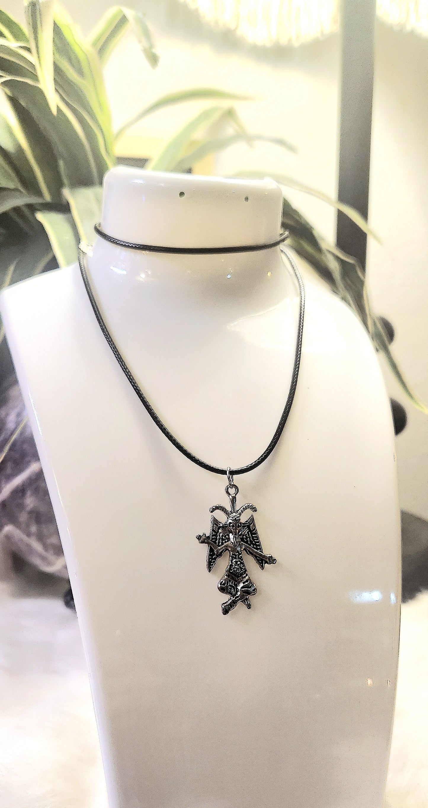 Baphomet cord choker/necklace