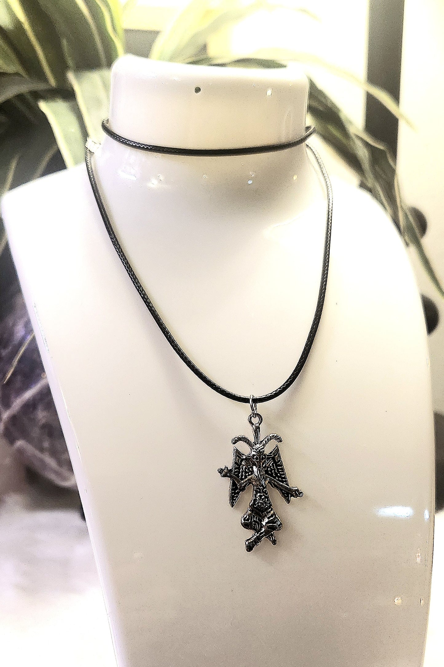 Baphomet cord choker/necklace
