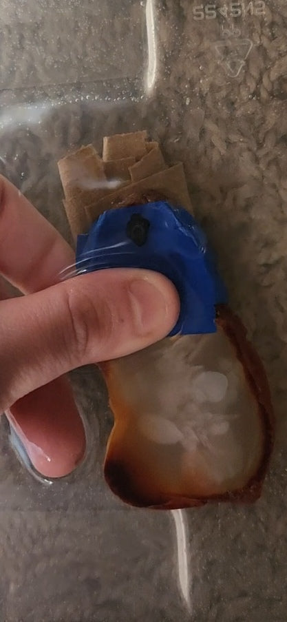 rough carnelian slab necklace