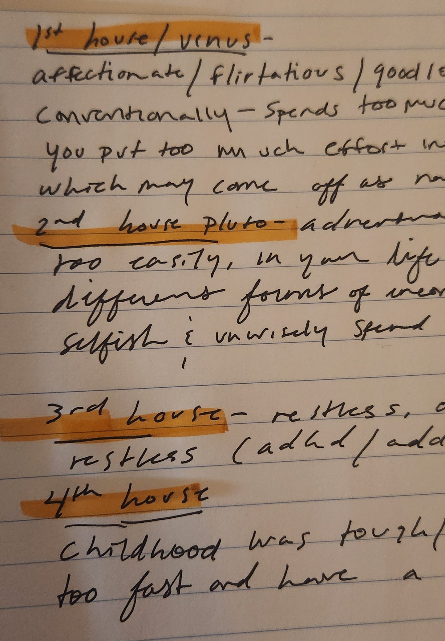 General chart reading