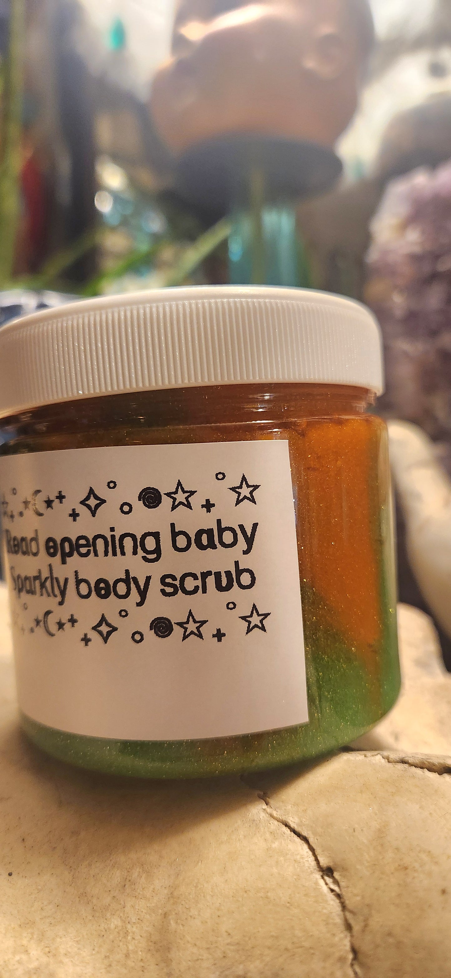 Road opening baby body scrub!