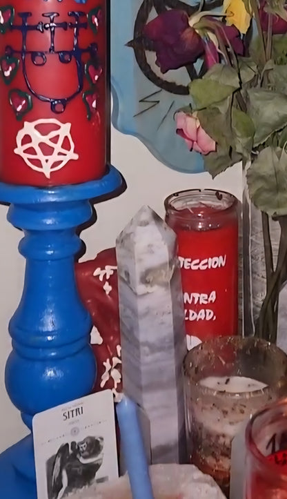 𖤐Sitri incorporated influence love customized candle.𖤐