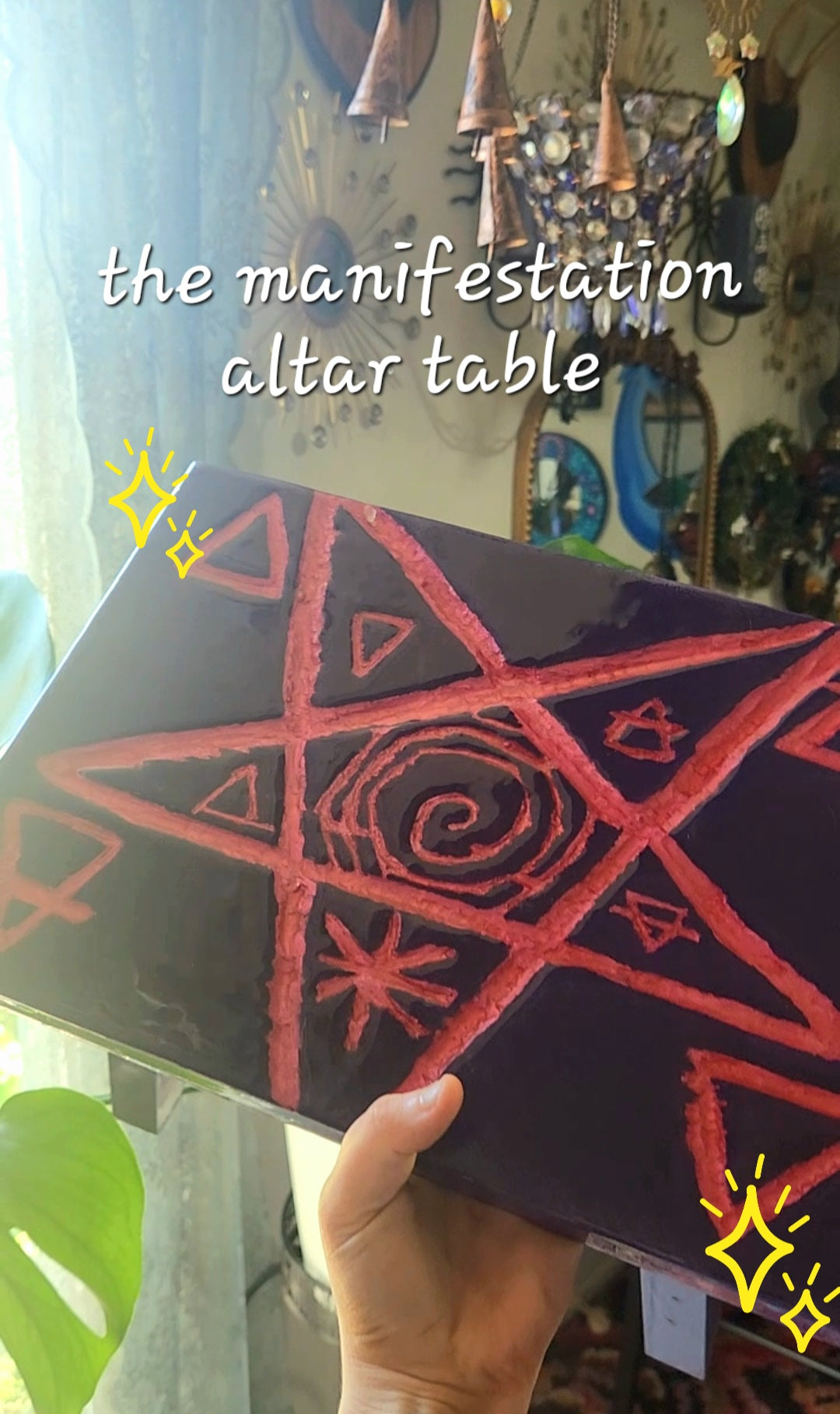 Manifestation altar witch table✨️🌙