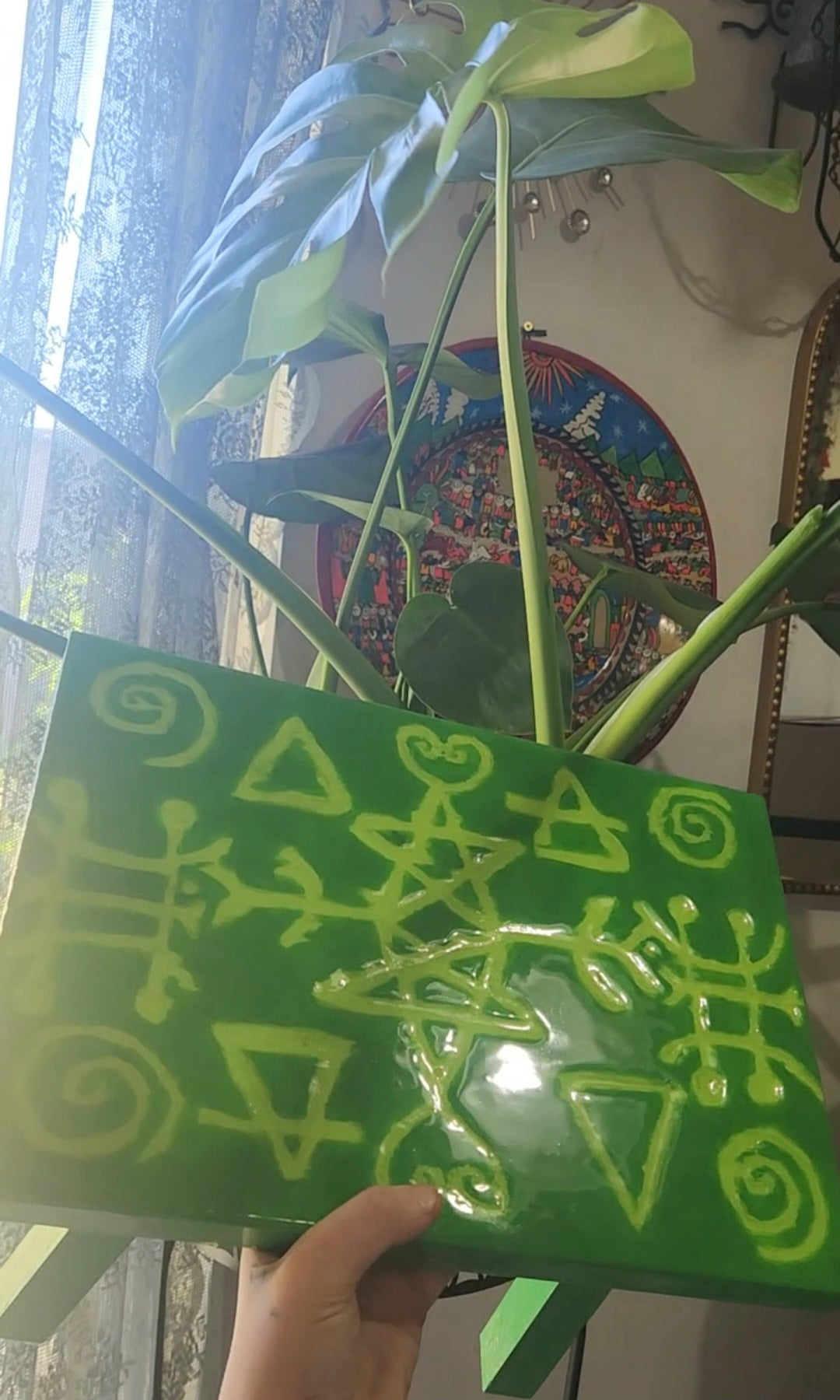 The earth witch altar table ✨️❤️