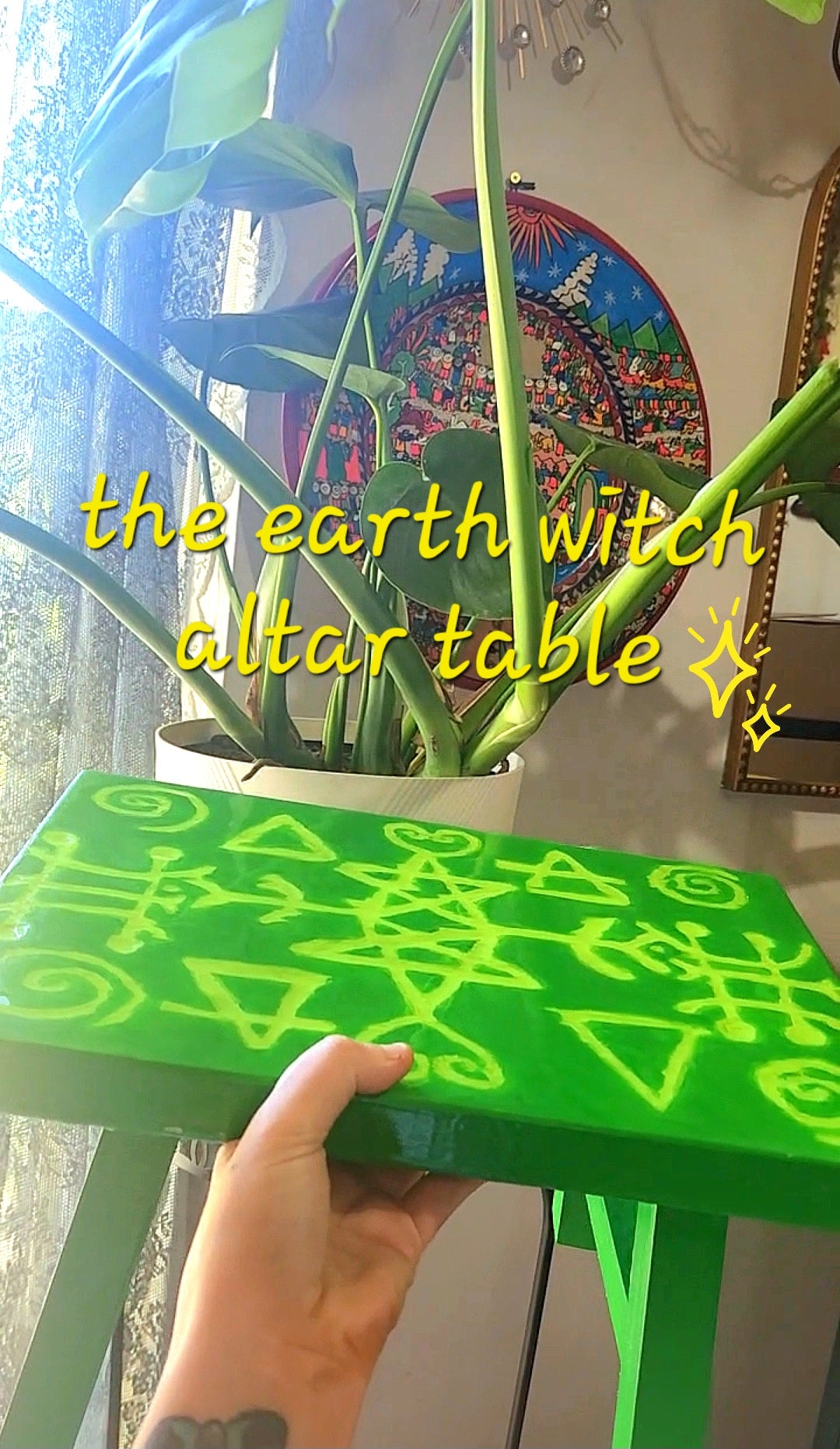 The earth witch altar table ✨️❤️