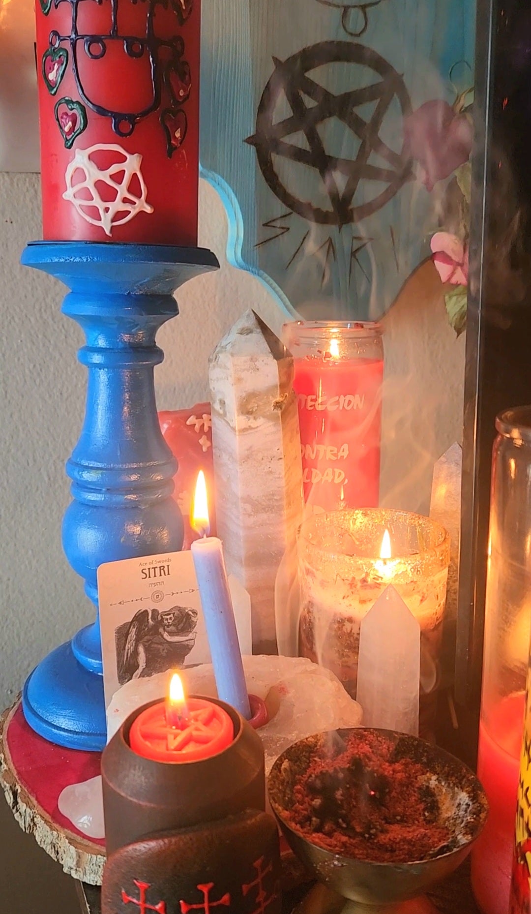 𖤐Sitri incorporated influence love customized candle.𖤐